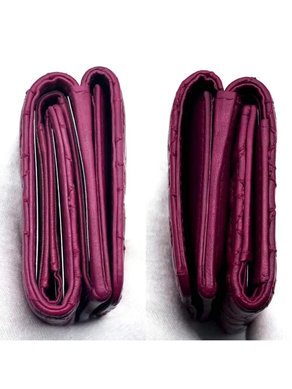 Chanel Wallet Camellia No 5 Stitch Trifold Compact